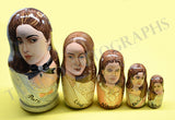 Famous Sopranos - Hand-Made Matryoshka Dolls with 5 Pieces