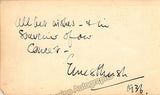 Wilcock, A. W. - Autograph Music Quote Signed 1933