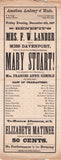 Academy of Music - Collection of 10 Opera & Theater Playbills 1860s