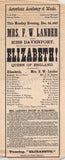 Academy of Music - Collection of 10 Opera & Theater Playbills 1860s