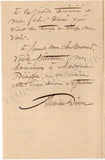 Dien, Achille - Autograph Letter Signed 1895