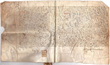 French Medieval Document - Act on the Jurisdictional Boundaries of Chauray 1470