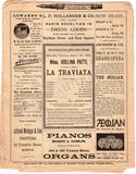 Patti, Adelina - Boston Opera Program 1882