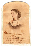 Patti, Adelina - Signed CDV Photo Inscribed to Verdi