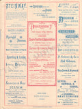 Patti, Adelina - Concert Program Chicago 1885