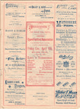 Patti, Adelina - Concert Program Chicago 1885