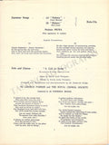 Patti, Adelina - Last Concert Program London 1914