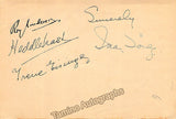 Busch, Adolf - Serkin, Rudolf - Oppenheim, Hans - Nash, Heddle - Eisenger, Irene - Souez, Ina - Signed Album Page with Multiple Signatures