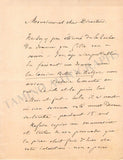 Jaime, Adolphe - Autograph letter Signed