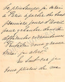 Akte, Aino - Autograph Letter Signed 1908