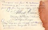 Carre, Albert - Autograph Letter Signed