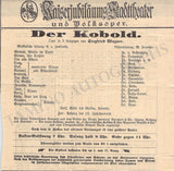 Zemlinsky, Alexander von - Set of 7 Concert Programs Vienna