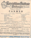 Zemlinsky, Alexander von - Set of 7 Concert Programs Vienna