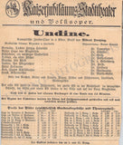 Zemlinsky, Alexander von - Set of 7 Concert Programs Vienna