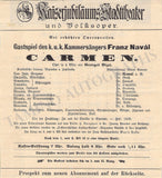 Zemlinsky, Alexander von - Set of 7 Concert Programs Vienna