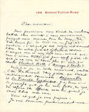 Bisson, Alexandre - Autograph Letter Signed 1908 & Card
