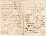 De Garaude, Alexis - Autograph Letter Signed 1821