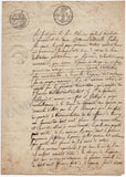 De Garaude, Alexis - Signed Divorce Document 1817