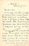 Bruneau, Alfred - Autograph Letter Signed
