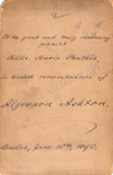 Ashton, Algernon - Signed Cabinet Photo 1896