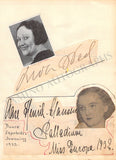 Rose, Alma - Signed Album Page 1933