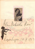 Rose, Alma - Signed Album Page 1933