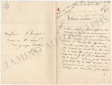 De Beauplan, Amedee - Set of 2 Autograph Letter Signed