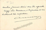 Messager, Andre - Autograph Note Signed 1908