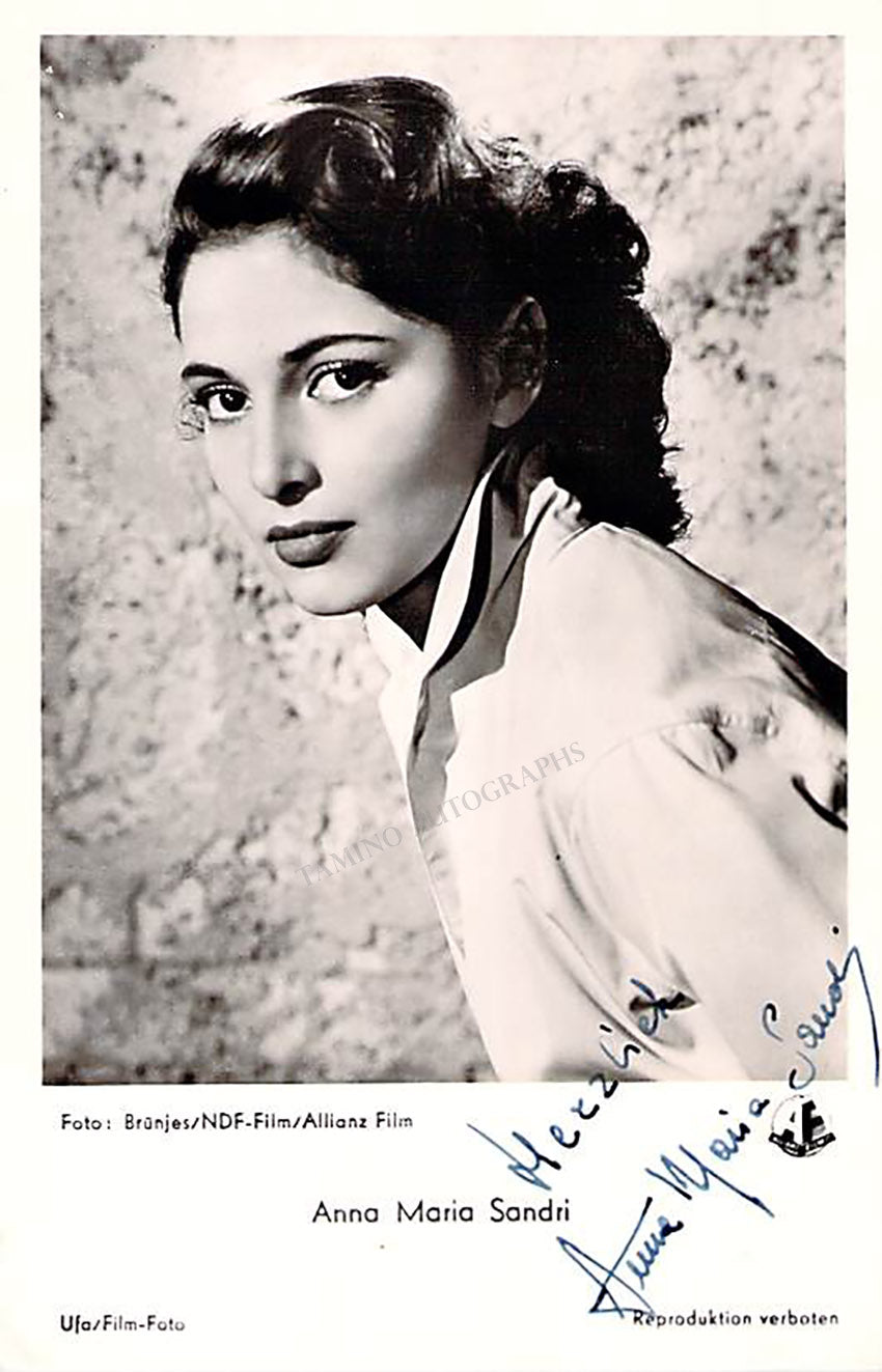 Anna Maria Sandri Autographs Photograph Tamino