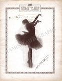 Pavlova, Anna - Signed Program ROH