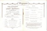 Pavlova, Anna - Performance Program London 1910s