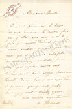 Hilariot, Antonia - Autograph Letter Signed 1853