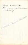 Hilariot, Antonia - Autograph Letter Signed 1853