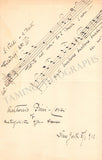 Pini-Corsi, Antonio - Autograph Music Quote Signed 1911