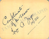 Joyce, Archibald - Set of Autographs