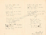 Boito, Arrigo - Signed Poem 1865