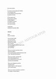 Boito, Arrigo - Signed Poem 1865