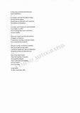 Boito, Arrigo - Signed Poem 1865