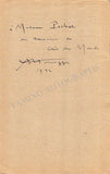 Honegger, Arthur - Lenssens, Ria - Signed Program Antwerp 1932