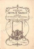 Nikisch, Arthur - Concert Booklet Program American Tour 1902