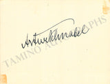 Schnabel, Artur - Signed Card
