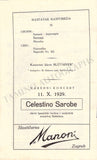 Rubinstein, Artur - Signed Program Croatia 1929