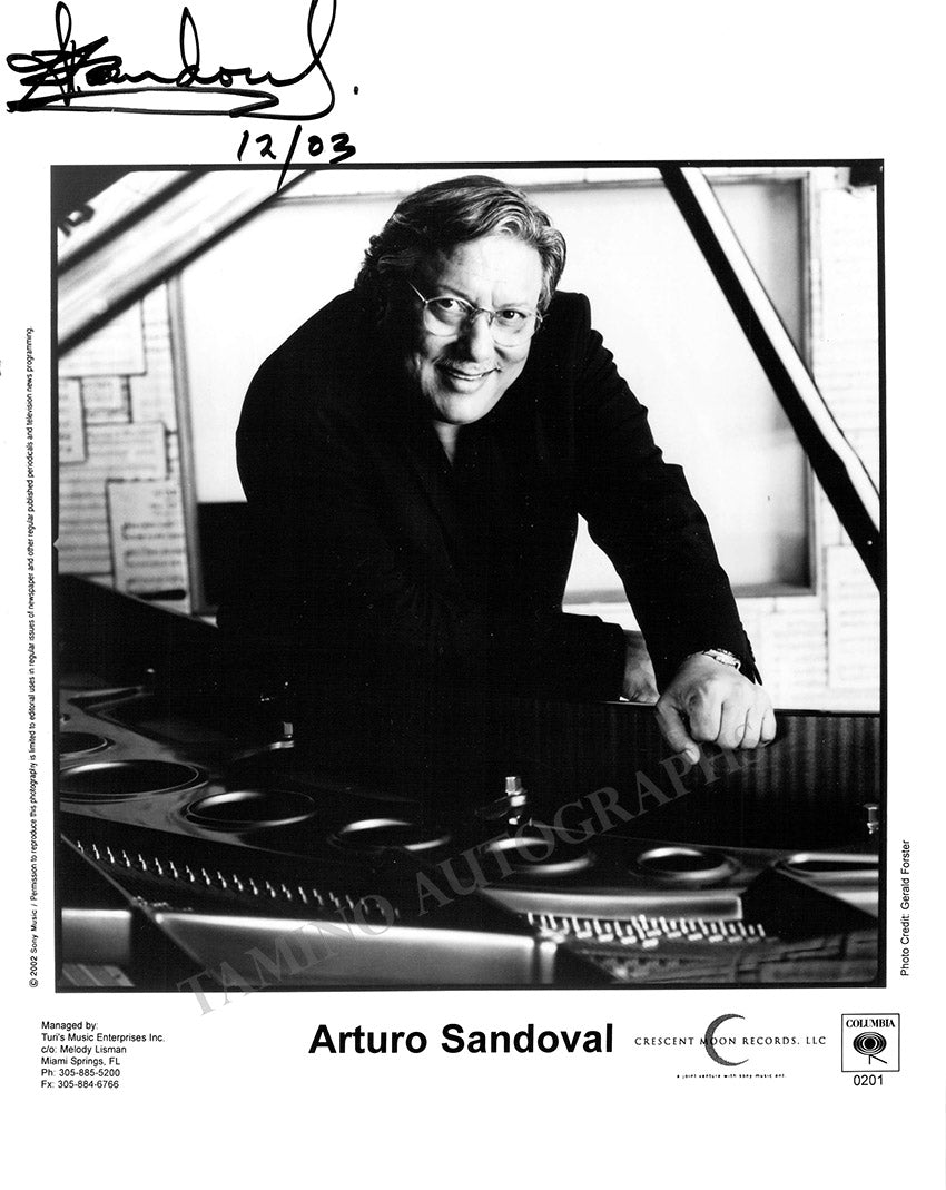 Arturo Sandoval autograph Signed Photograph 2003 – Tamino