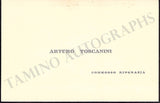 Toscanini, Arturo - Business Card UNSIGNED