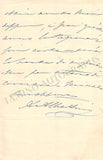 Albertini-Baucarde, Augusta - Set of 2 Autograph Letters Signed