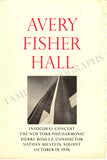Avery Fisher Hall - Inauguration Gala Performance 1976