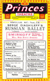 Ballet Russes - Set of 3 Chromolithographs on Lobby Cards