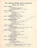 Ballet Russes Diaghilev - Performance Program London 1919