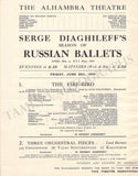 Ballet Russes Diaghilev - Performance Program London 1919