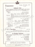 Ballet Russes Diaghilev - Program London 1919